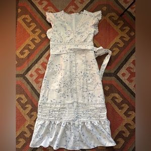 70/21 White Summer Dress Lace Detail
